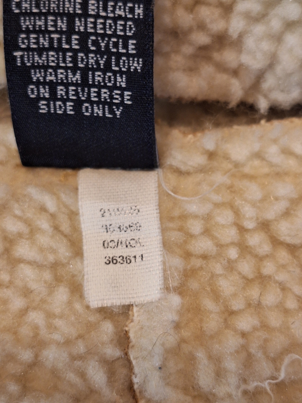 GAP Tan Suede-Look Sherpa Bucket Hat Unisex - Picture 7 of 9